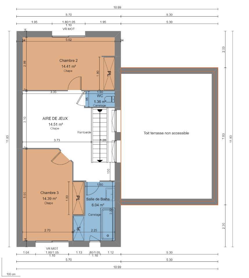 Programme terrain + maison à Vigneux-sur-Seine en Essonne (91) de 130 m² à vendre au prix de 475000€ - 4