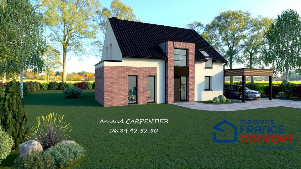 Programme terrain + maison à Liévin en Pas-de-Calais (62) de 145 m² à vendre au prix de 272838€ - 2