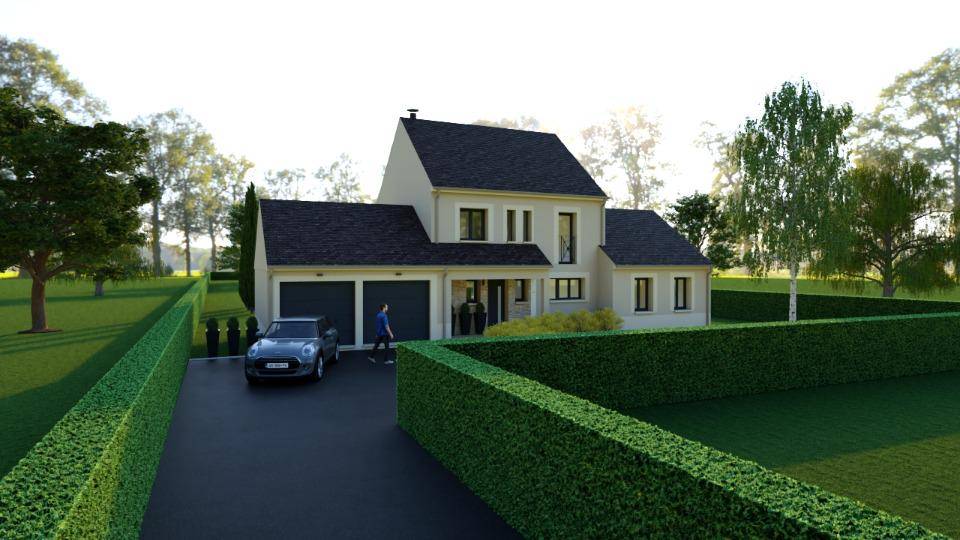 Programme terrain + maison à Milly-la-Forêt en Essonne (91) de 140 m² à vendre au prix de 435900€ - 1
