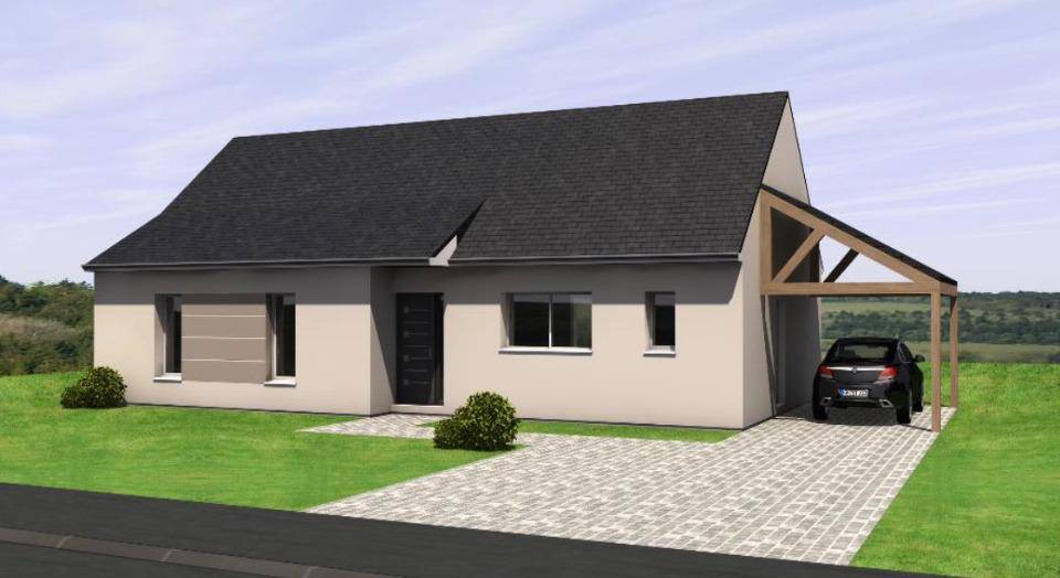 Programme terrain + maison à Val d'Erdre-Auxence en Maine-et-Loire (49) de 100 m² à vendre au prix de 255400€ - 1