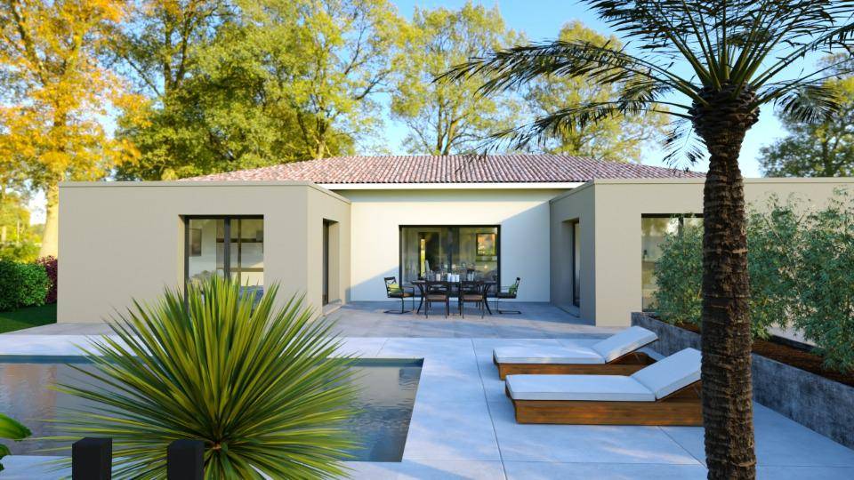 Programme terrain + maison à Langlade en Gard (30) de 140 m² à vendre au prix de 499900€ - 1