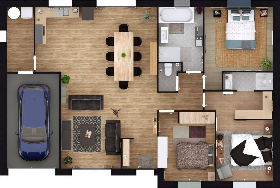Programme terrain + maison à Mouettes en Eure (27) de 99 m² à vendre au prix de 249530€ - 4