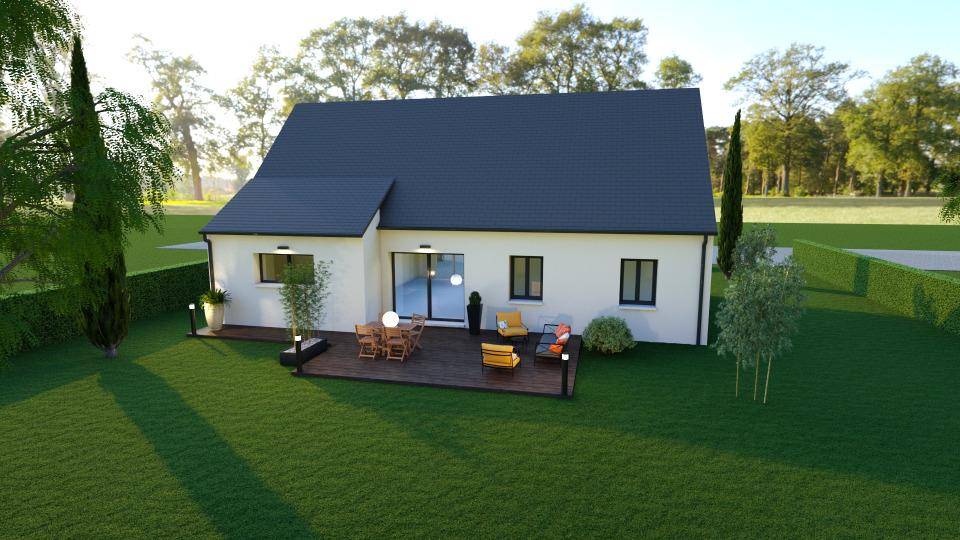 Programme terrain + maison à Marcé-sur-Esves en Indre-et-Loire (37) de 90 m² à vendre au prix de 214150€ - 2