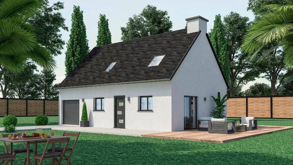 Programme terrain + maison à Mordelles en Ille-et-Vilaine (35) de 92 m² à vendre au prix de 280000€ - 1