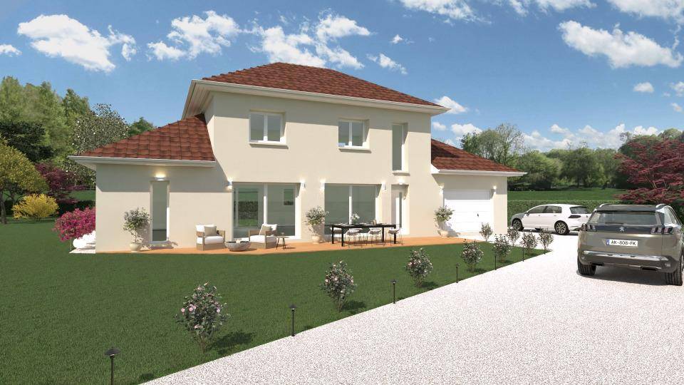 Programme terrain + maison à Champagne-en-Valromey en Ain (01) de 95 m² à vendre au prix de 353000€ - 1
