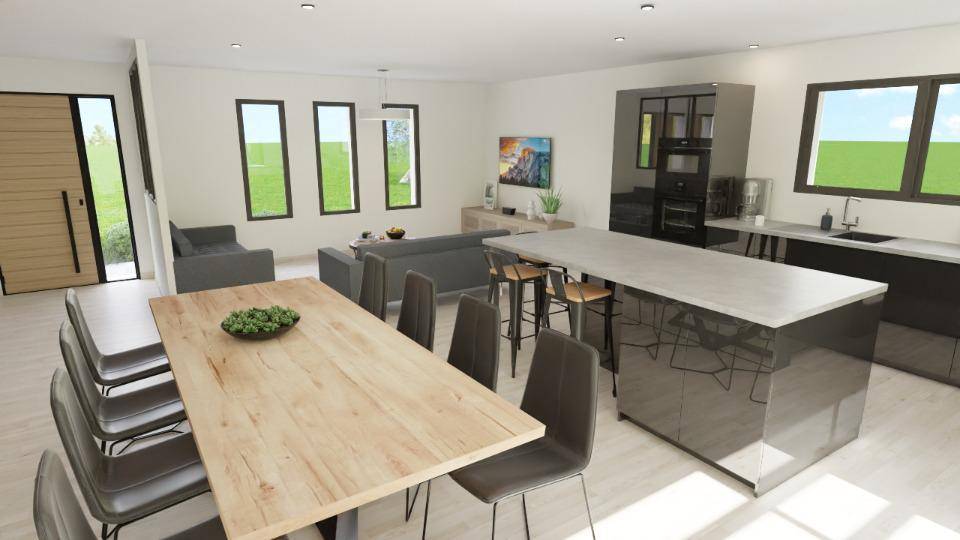 Programme terrain + maison à Aubenas en Ardèche (07) de 123 m² à vendre au prix de 369700€ - 2