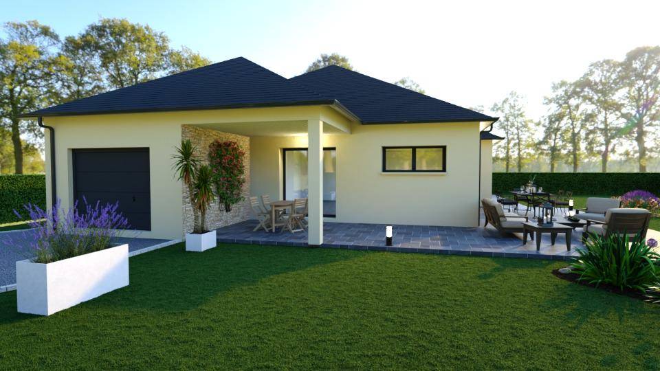 Programme terrain + maison à Grangues en Calvados (14) de 120 m² à vendre au prix de 436000€ - 1