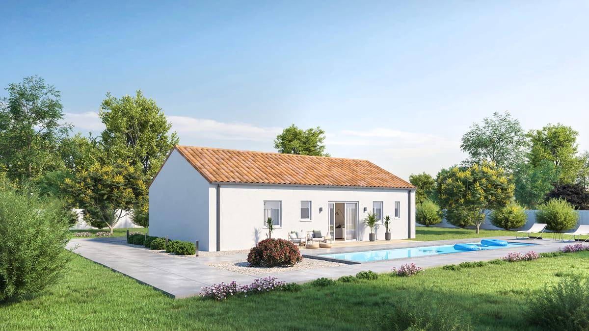 Programme terrain + maison à Mesnard-la-Barotière en Vendée (85) de 78 m² à vendre au prix de 201207€ - 2