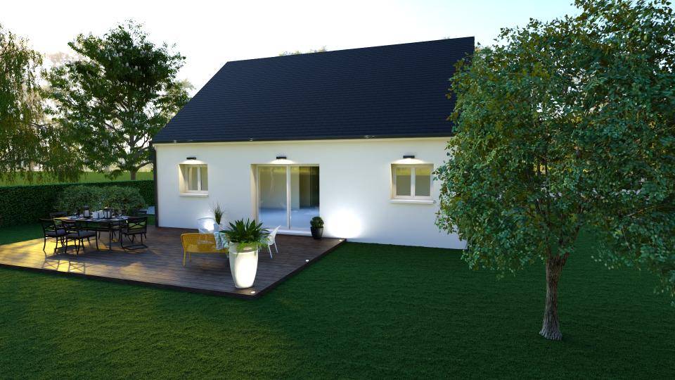 Programme terrain + maison à Saint-Flovier en Indre-et-Loire (37) de 80 m² à vendre au prix de 161000€ - 3