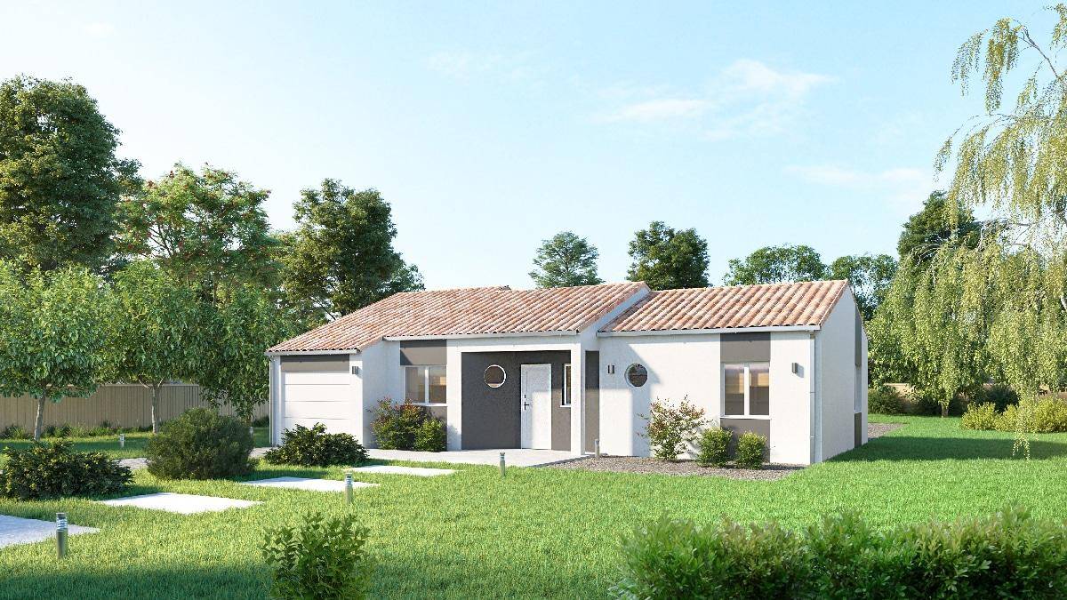 Programme terrain + maison à Chancelade en Dordogne (24) de 80 m² à vendre au prix de 205600€ - 3