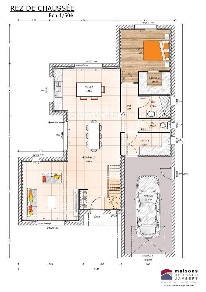 Programme terrain + maison à Val d'Erdre-Auxence en Maine-et-Loire (49) de 120 m² à vendre au prix de 295300€ - 4