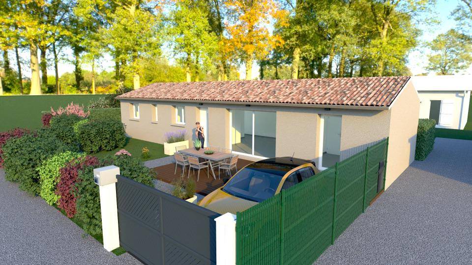 Programme terrain + maison à L'Union en Haute-Garonne (31) de 73 m² à vendre au prix de 299000€ - 2