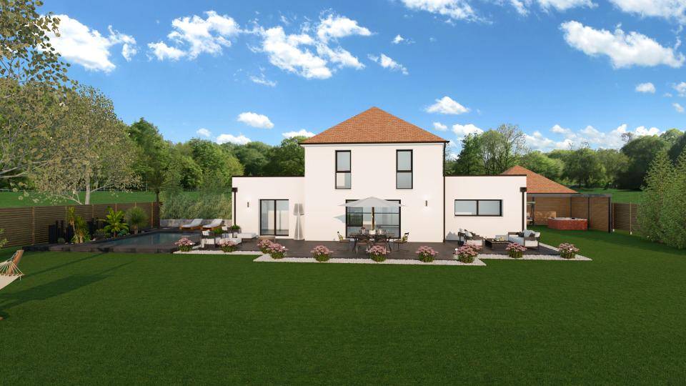 Programme terrain + maison à Épeigné-les-Bois en Indre-et-Loire (37) de 150 m² à vendre au prix de 304500€ - 2