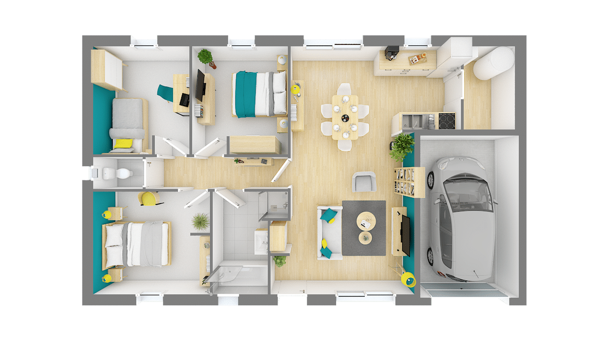 Programme terrain + maison à Courcy en Marne (51) de 79 m² à vendre au prix de 185073€ - 4