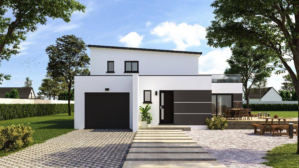 Programme terrain + maison à Ploudalmézeau en Finistère (29) de 147 m² à vendre au prix de 439800€ - 1
