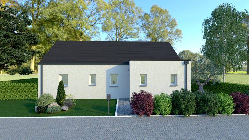 Programme terrain + maison à Domfront-en-Champagne en Sarthe (72) de 98 m² à vendre au prix de 210000€ - 1