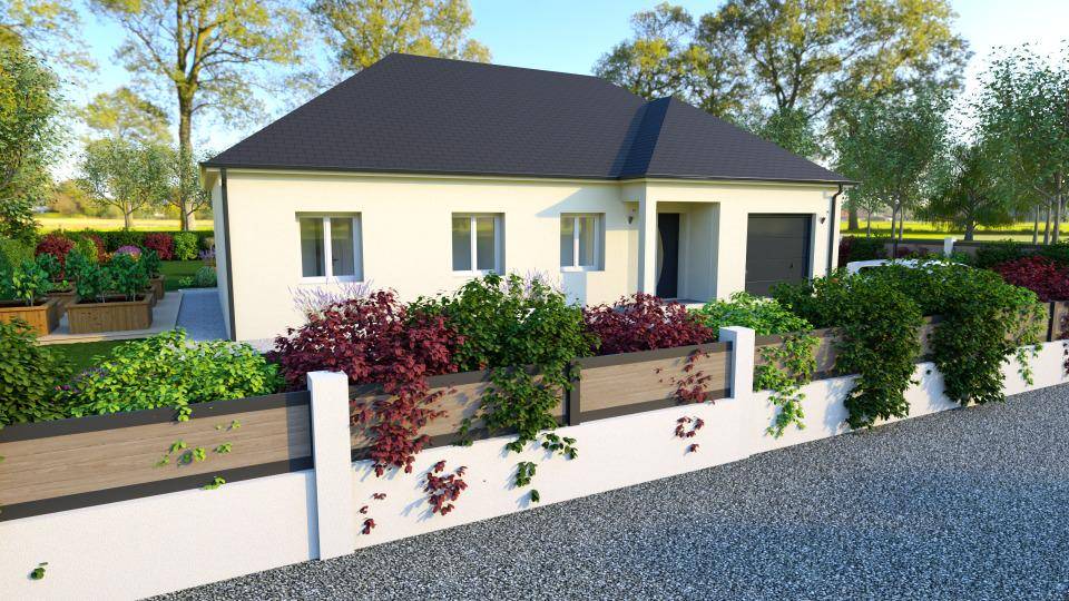 Programme terrain + maison à Saint-Florent-sur-Cher en Cher (18) de 90 m² à vendre au prix de 208900€ - 1