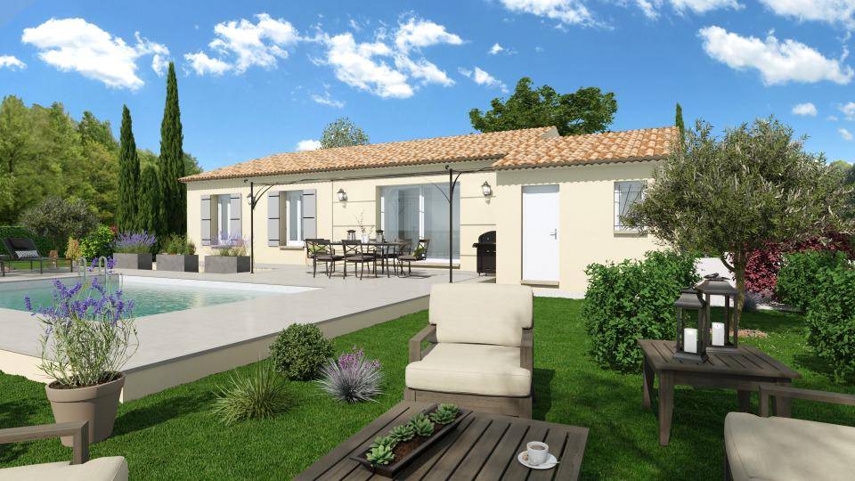Programme terrain + maison à Caseneuve en Vaucluse (84) de 93 m² à vendre au prix de 345300€ - 1