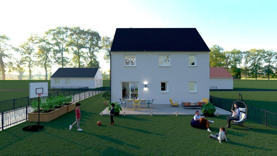 Programme terrain + maison à Chenonceaux en Indre-et-Loire (37) de 110 m² à vendre au prix de 250200€ - 2