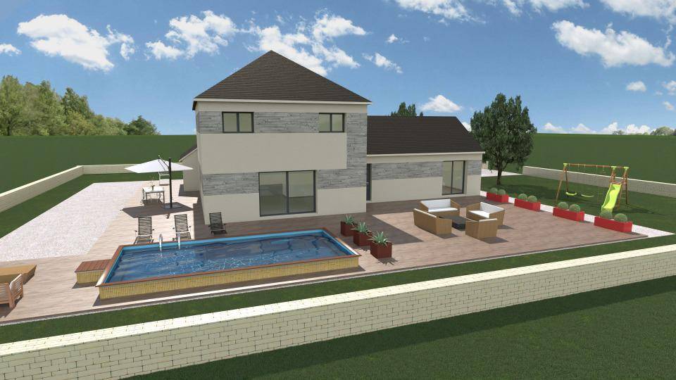 Programme terrain + maison à Saint-Arnoult en Calvados (14) de 170 m² à vendre au prix de 650000€ - 1