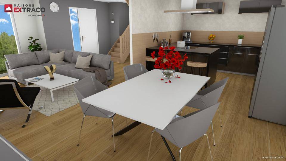 Programme terrain + maison à Chaufour-lès-Bonnières en Yvelines (78) de 141 m² à vendre au prix de 351320€ - 3