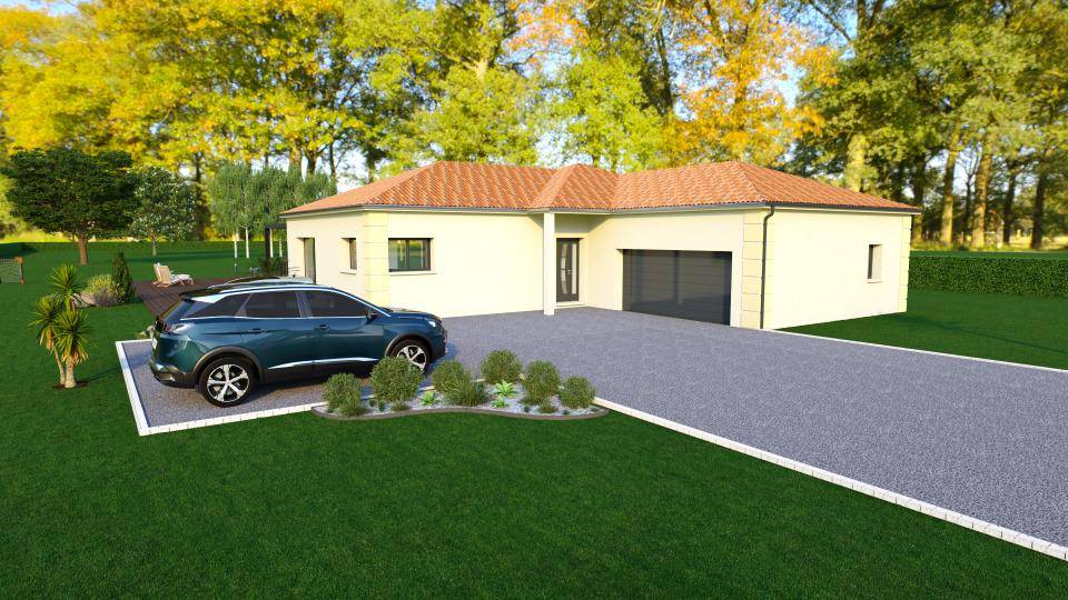 Programme terrain + maison à Limoges en Haute-Vienne (87) de 130 m² à vendre au prix de 332400€ - 1