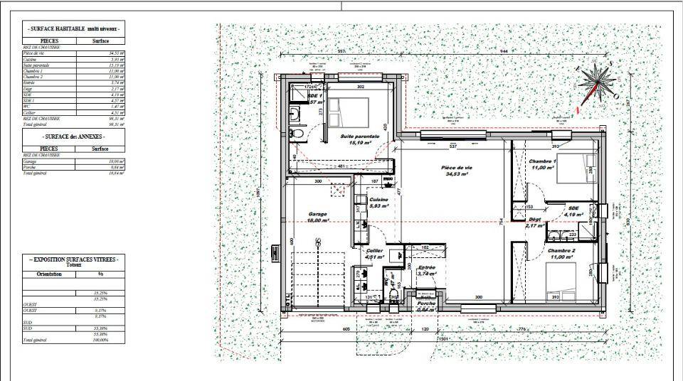 Programme terrain + maison à Saint-Vaize en Charente-Maritime (17) de 98 m² à vendre au prix de 222700€ - 4