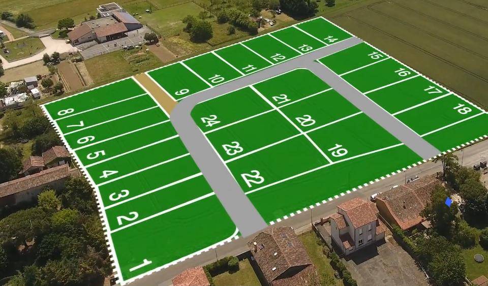 Terrain seul à Grisolles en Tarn-et-Garonne (82) de 402 m² à vendre au prix de 55000€