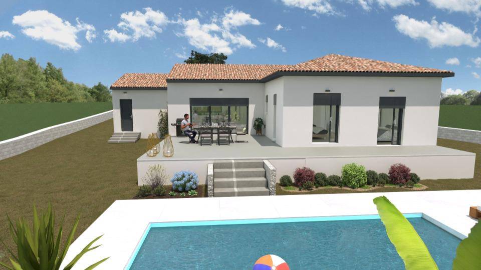Programme terrain + maison à Bagnols-sur-Cèze en Gard (30) de 100 m² à vendre au prix de 323500€ - 1