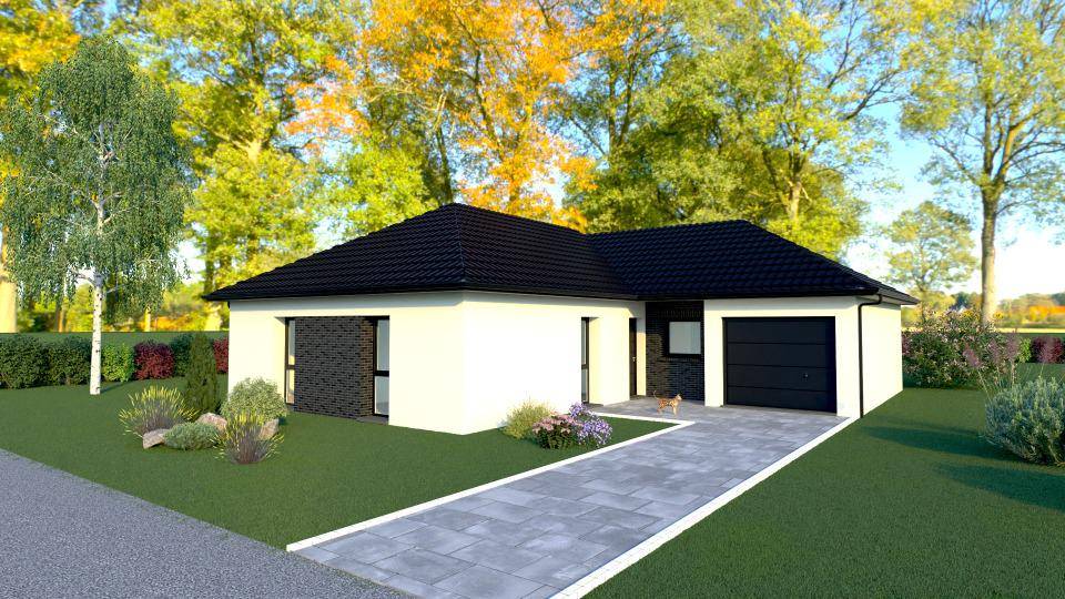 Programme terrain + maison à Camphin-en-Carembault en Nord (59) de 106 m² à vendre au prix de 345000€ - 1
