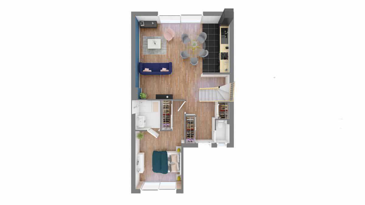 Programme terrain + maison à Saint-Laurent-sur-Sèvre en Vendée (85) de 70 m² à vendre au prix de 199514€ - 4