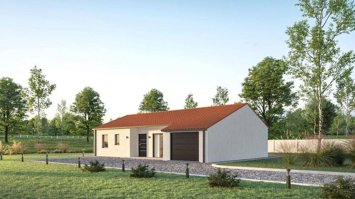 Programme terrain + maison à Mesnard-la-Barotière en Vendée (85) de 90 m² à vendre au prix de 188789€ - 1