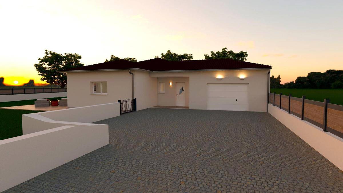 Programme terrain + maison à Lhuis en Ain (01) de 103 m² à vendre au prix de 328000€ - 2