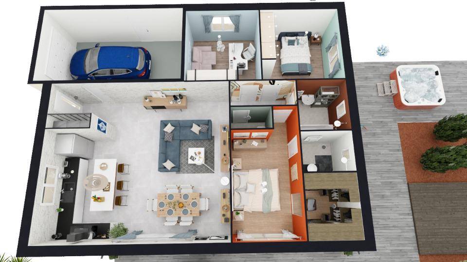 Programme terrain + maison à Saint-Maurice-de-Rémens en Ain (01) de 103 m² à vendre au prix de 295000€ - 3