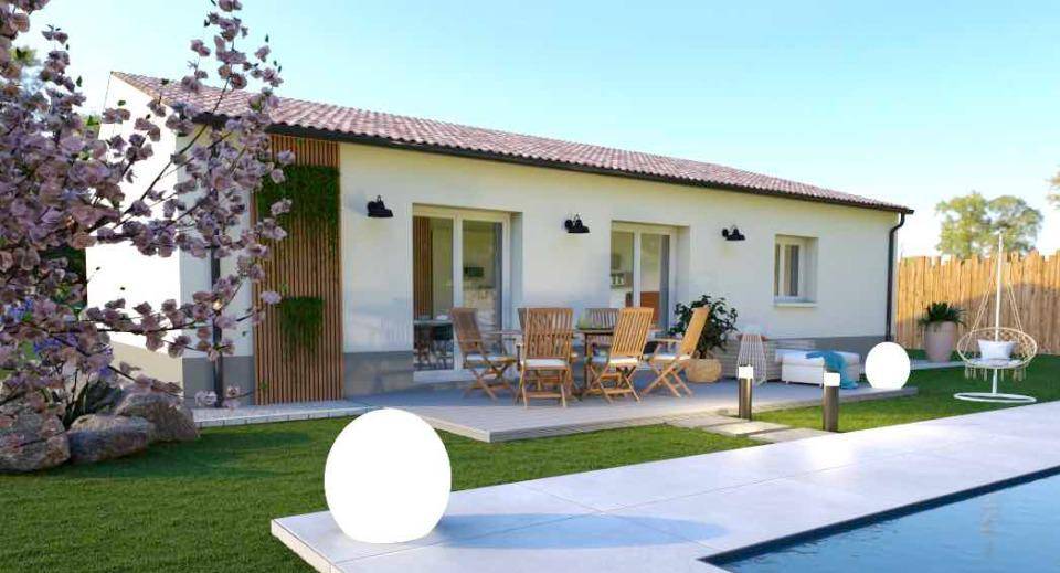 Programme terrain + maison à Sigoulès-et-Flaugeac en Dordogne (24) de 85 m² à vendre au prix de 210000€ - 1