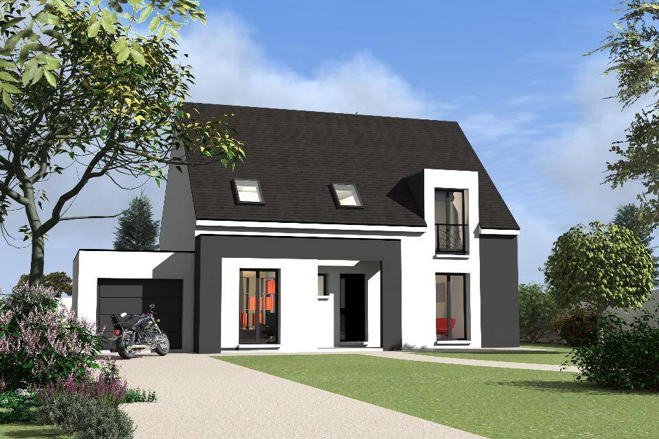 Programme terrain + maison à Verneuil-sur-Seine en Yvelines (78) de 130 m² à vendre au prix de 650000€ - 1