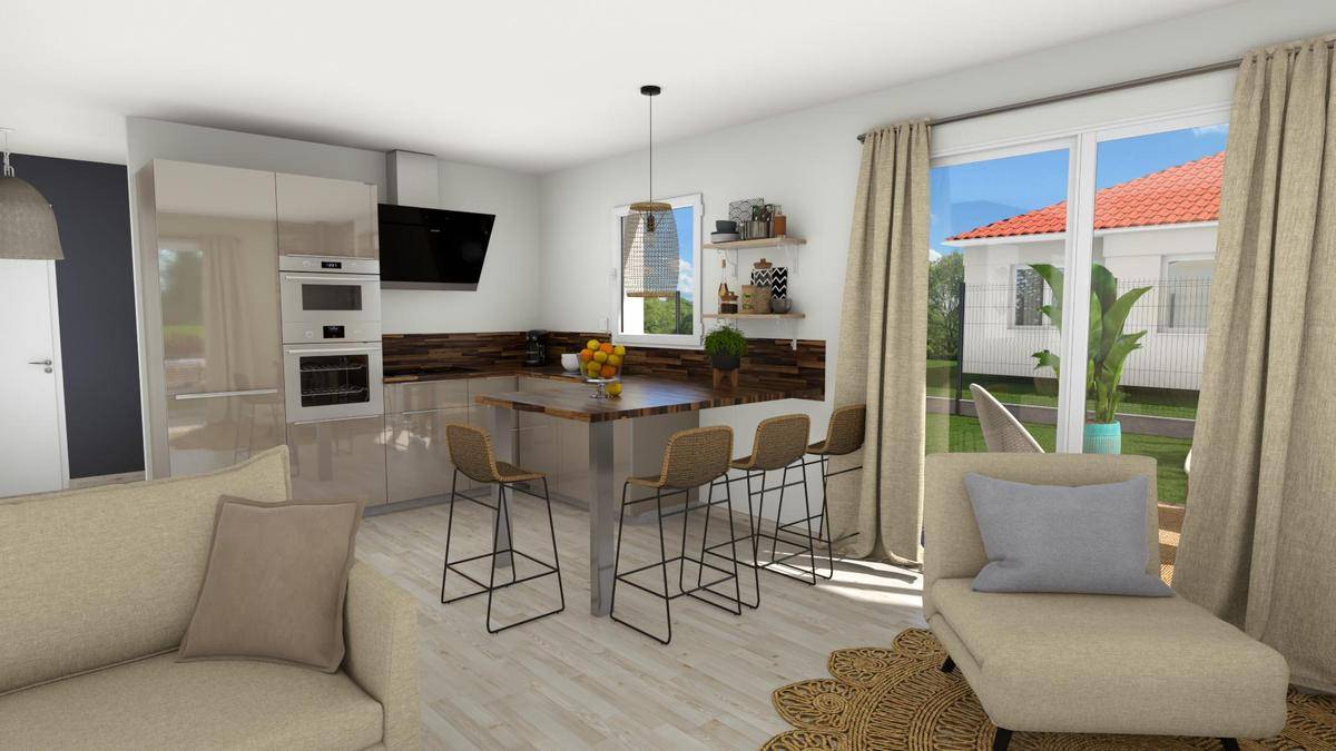 Programme terrain + maison à Les Martres-de-Veyre en Puy-de-Dôme (63) de 75 m² à vendre au prix de 236804€ - 1