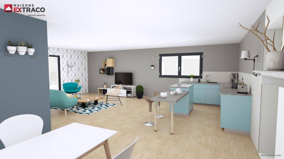 Programme terrain + maison à Le Plessis-Grohan en Eure (27) de 147 m² à vendre au prix de 346820€ - 3