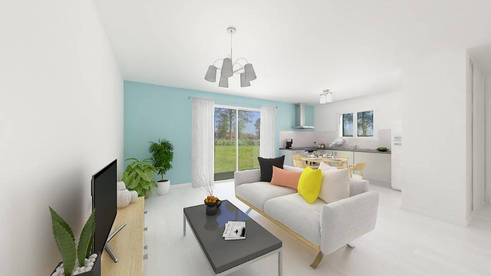 Programme terrain + maison à Bâgé-le-Châtel en Ain (01) de 80 m² à vendre au prix de 218500€ - 3