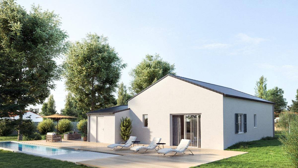 Programme terrain + maison à Semussac en Charente-Maritime (17) de 60 m² à vendre au prix de 164550€ - 1