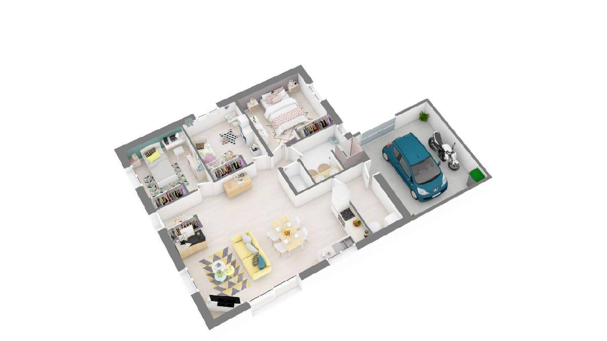 Programme terrain + maison à Le Barp en Gironde (33) de 90 m² à vendre au prix de 333500€ - 4