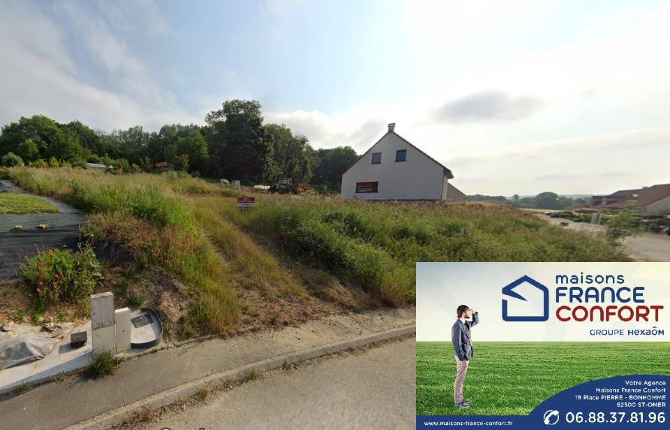 Terrain seul à Esquerdes en Pas-de-Calais (62) de 792 m² à vendre au prix de 54000€ - 1