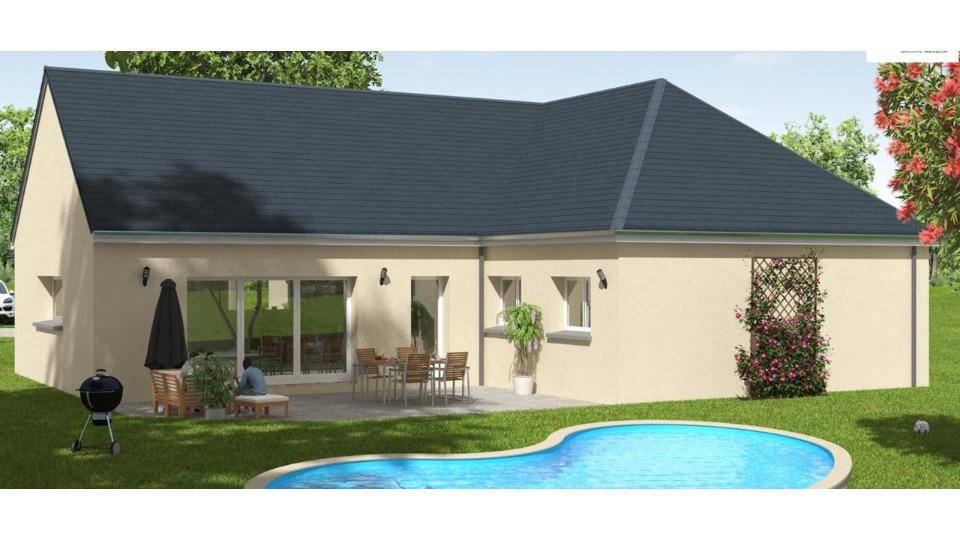 Programme terrain + maison à Chemiré-le-Gaudin en Sarthe (72) de 133 m² à vendre au prix de 330000€ - 2
