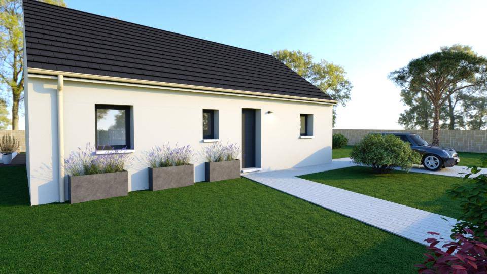 Programme terrain + maison à Saint-Manvieu-Norrey en Calvados (14) de 73 m² à vendre au prix de 169000€ - 1