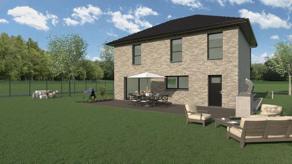 Programme terrain + maison à Herrin en Nord (59) de 125 m² à vendre au prix de 448000€ - 2