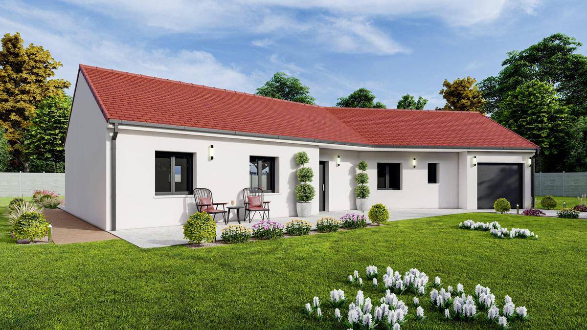 Programme terrain + maison à Ajain en Creuse (23) de 88 m² à vendre au prix de 194235€ - 1