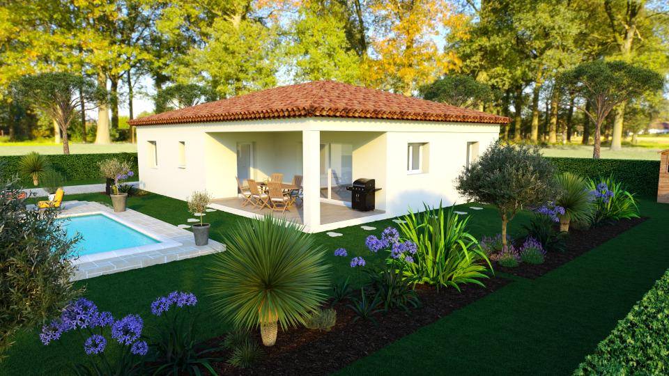 Programme terrain + maison à Carcès en Var (83) de 95 m² à vendre au prix de 395000€ - 1