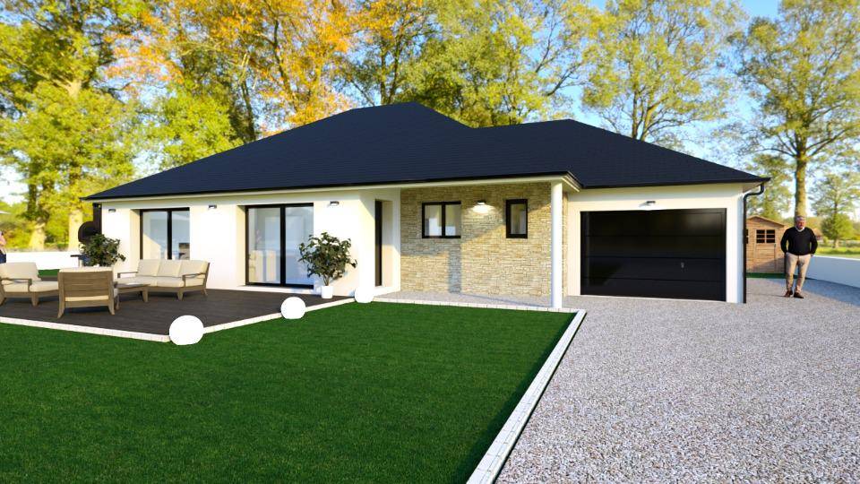 Programme terrain + maison à Thue et Mue en Calvados (14) de 110 m² à vendre au prix de 290000€ - 1