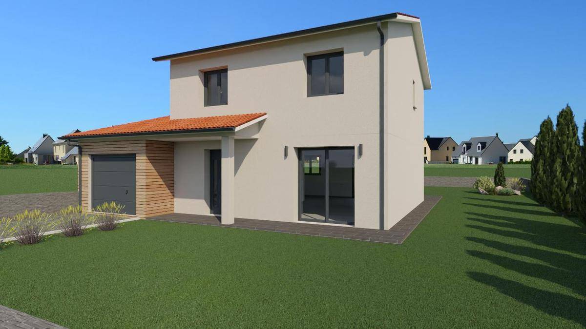 Programme terrain + maison à Saint-Genest-Lerpt en Loire (42) de 94 m² à vendre au prix de 291000€ - 2