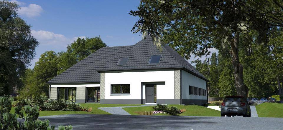 Programme terrain + maison à Baincthun en Pas-de-Calais (62) de 350 m² à vendre au prix de 665500€ - 1